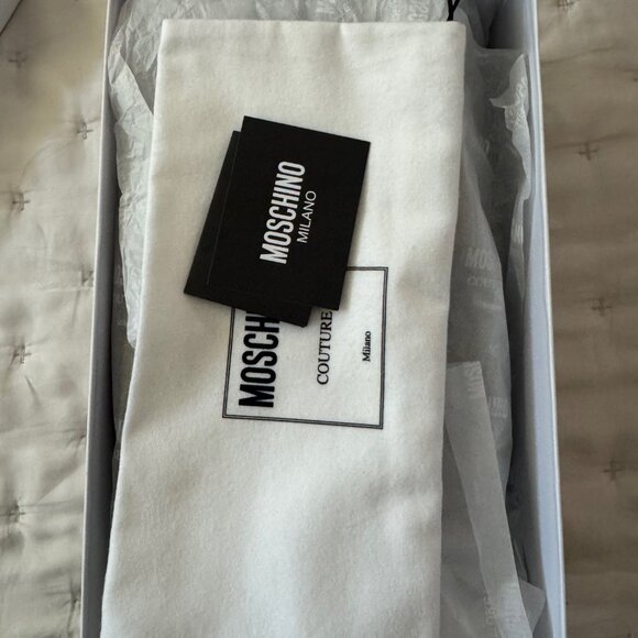 NWT - Moschino - Black Logo Plaque Sneakers - Size 44IT / 11US - Picture 12 of 14